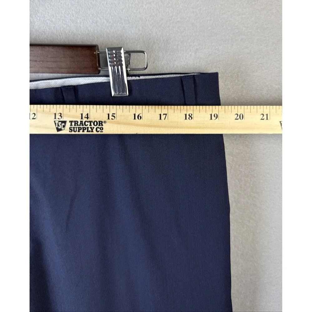 Ralph Lauren Mens Dress Pants 40x30 Navy Blue Stretch Flat Front Trousers Career